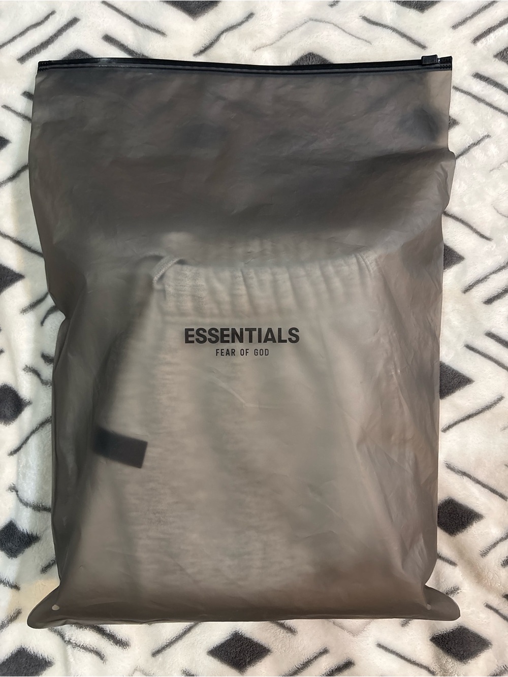 Light grey essentials fear of god sweat pants